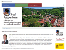 Tablet Screenshot of pappenheim.de